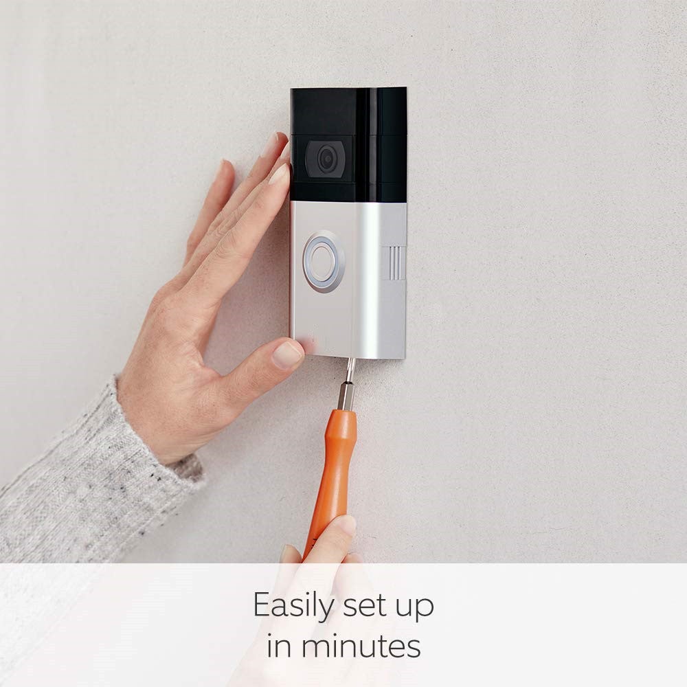 Wireless Video Doorbell Security Camera with HD video, improved motion detection, battery-powered and easy installation - Image 2