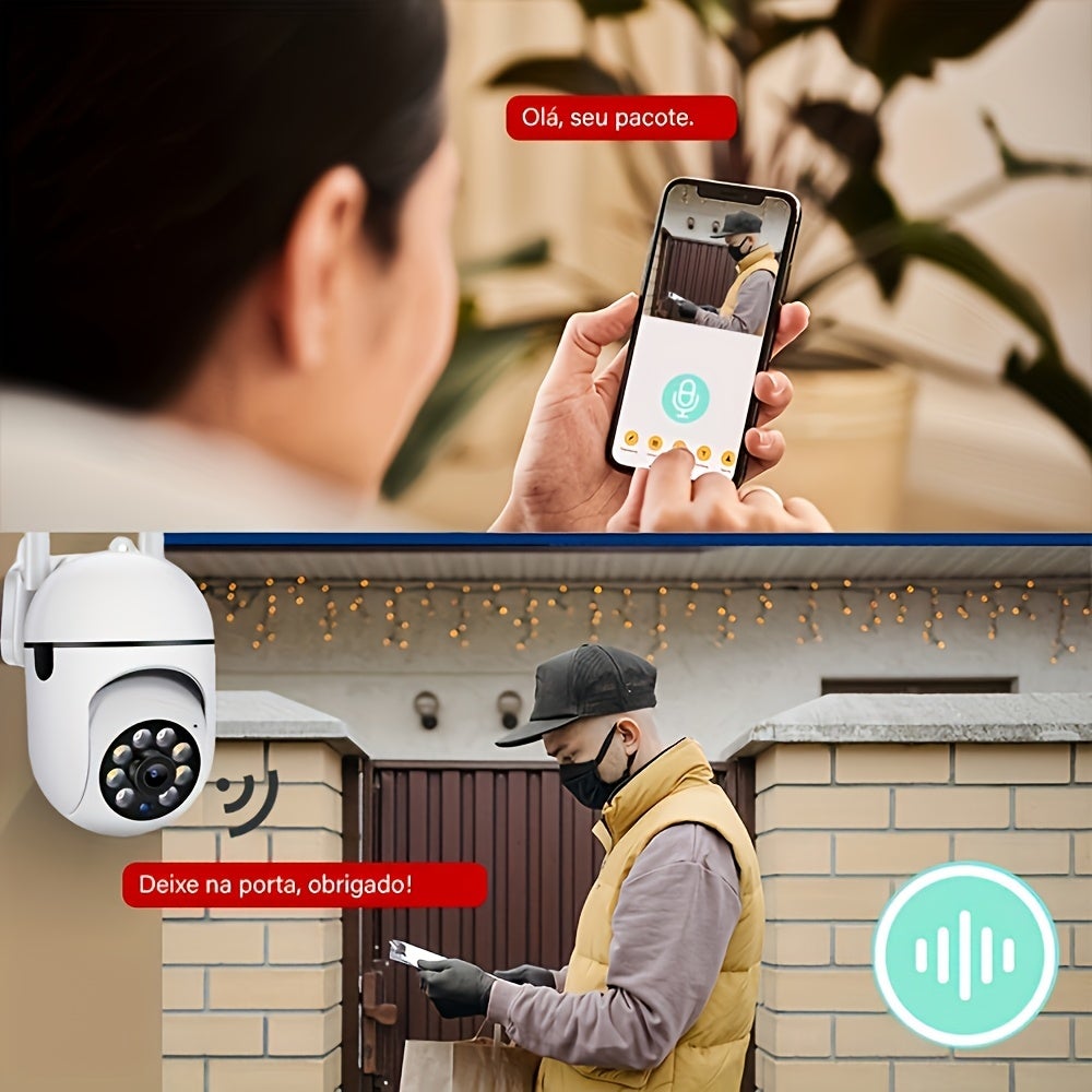 1080P HD WiFi Security Camera with 355° Intercom, Night Vision, 360° Rotation, Voice & Alarm Notifications - Image 6