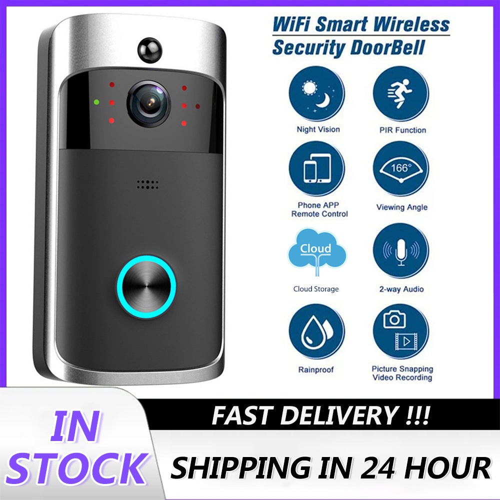 V5 Wireless Camera Door Bell 720P HD Voice Intercom Smart Camera Motion Detection Sensing Home Security Doorbell Equipment